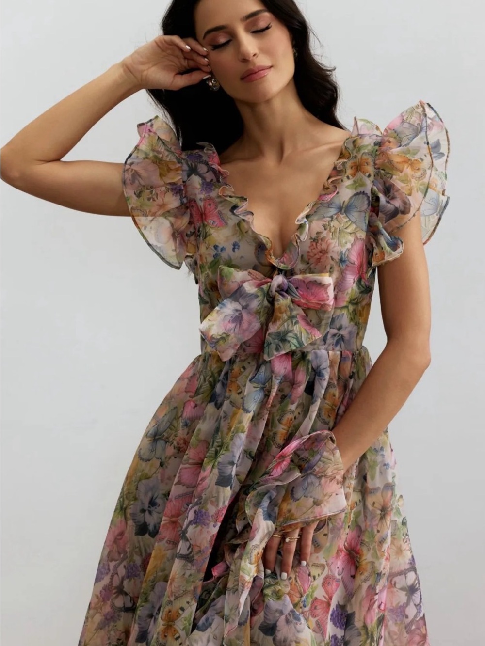 SUNFERE Sarah Butterfly Maxi Dress - Picture 5 of 10